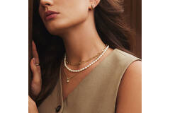  Reimaginer - Argent / GP 14 carats - Perle - 45cm